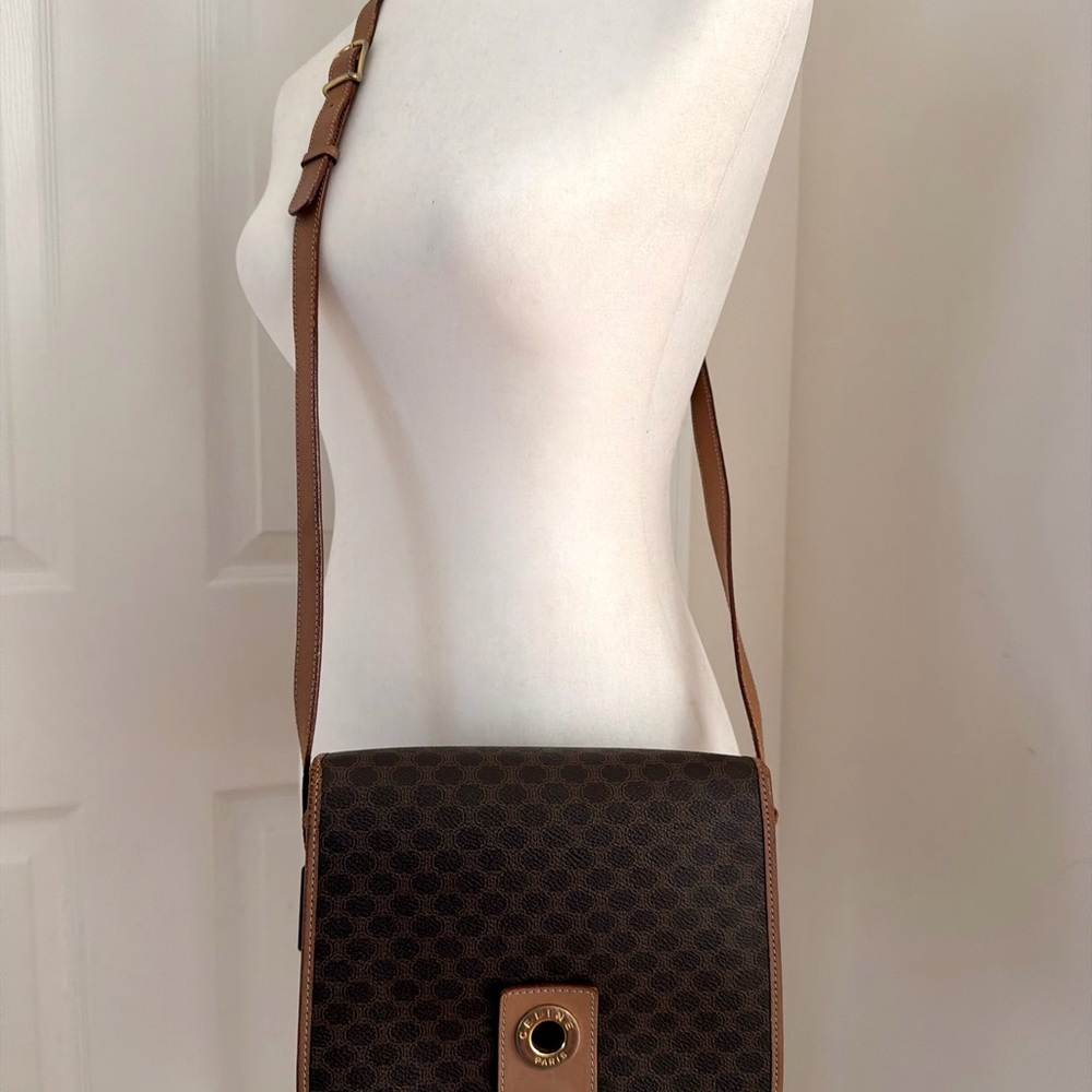 Authentic Celine Macadam M14 Flap Crossbody Bag - Picture 8 of 16